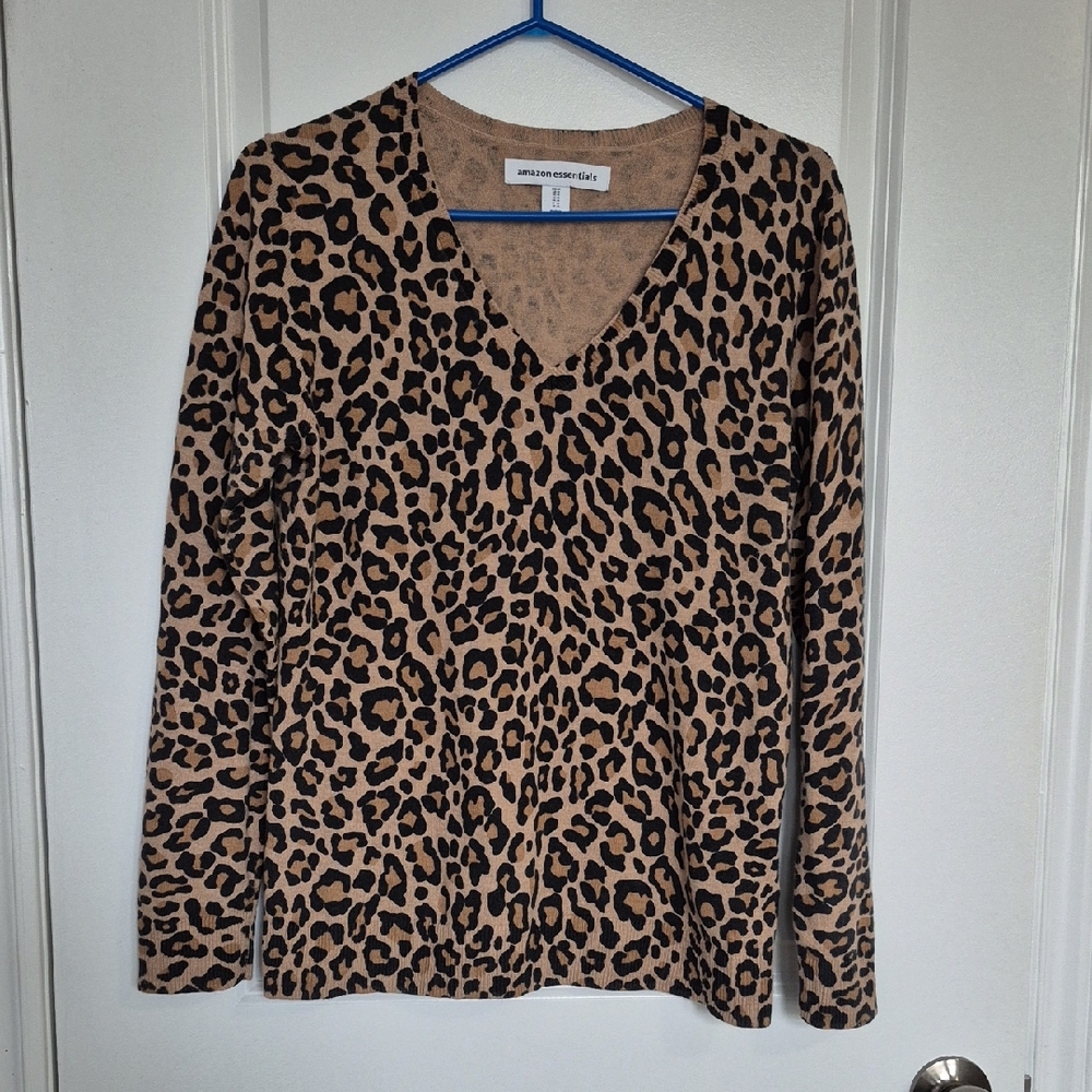 2/$20  Animal Print V-Neck Sweater